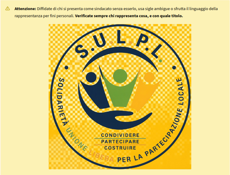 Avviso e Logo S.U.L.P.L.